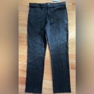 RLX Ralph Lauren Pants Womens 10 Gray Heathered Flat Front Straight Leg Golf-